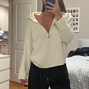 Amazon Women's V-Neck Cream Sweater